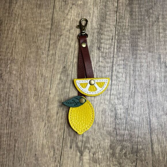 NAPLES Portland Leather Citrus Pop Keychain FAST SHIP - Picture 5 of 7